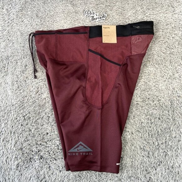 Nike Trail Lava Loop Dri-Fit 1/2 Length Running Tights Size Large Men DV9307-652 - Picture 2 of 8